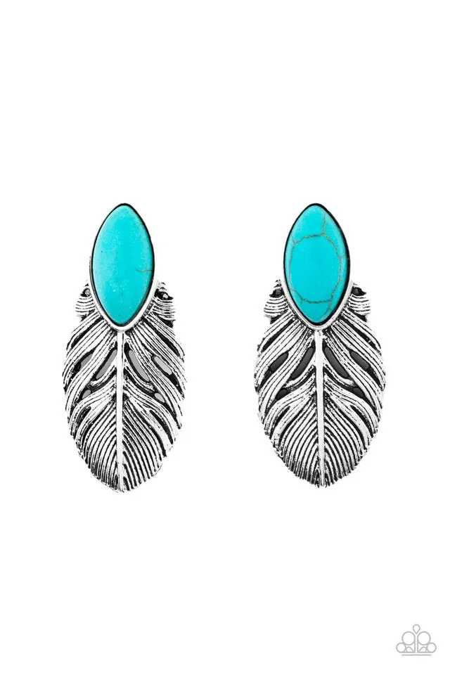 Paparazzi Earring ~ Rural Roadrunner - Blue