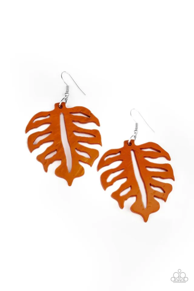 Paparazzi Earring ~ Shake Your PALMS PALMS - Orange