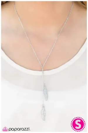 Paparazzi Necklace ~ Flying South For The Winter - Silver