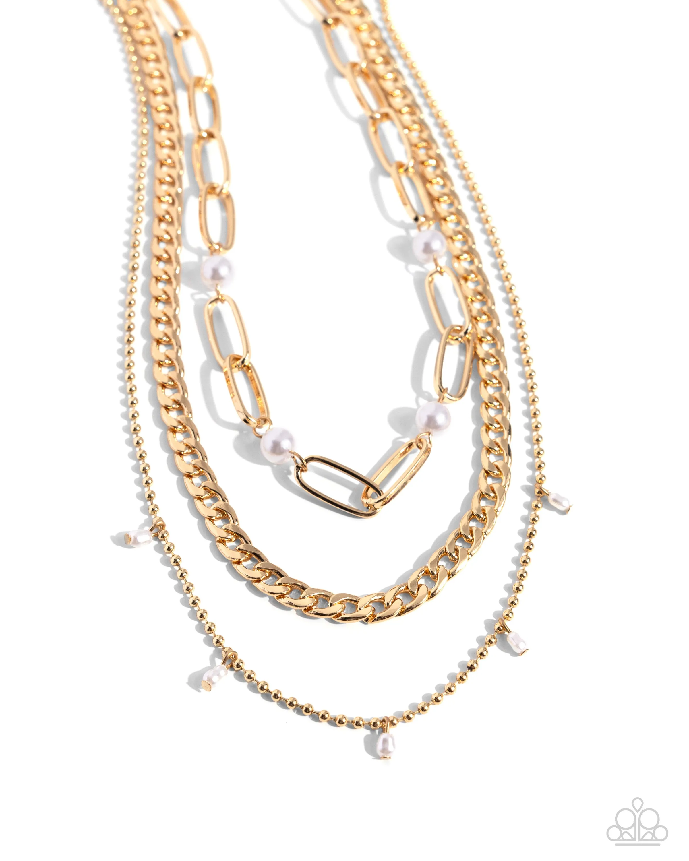 PAPARAZZI Presidential Passion - Gold NECKLACE