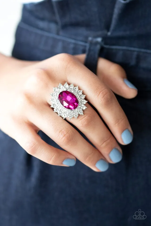 Paparazzi Ring ~ Secret Garden Glow - Pink