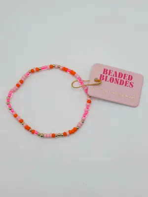 PINKS & ORANGE SPRINKLE BRACELET