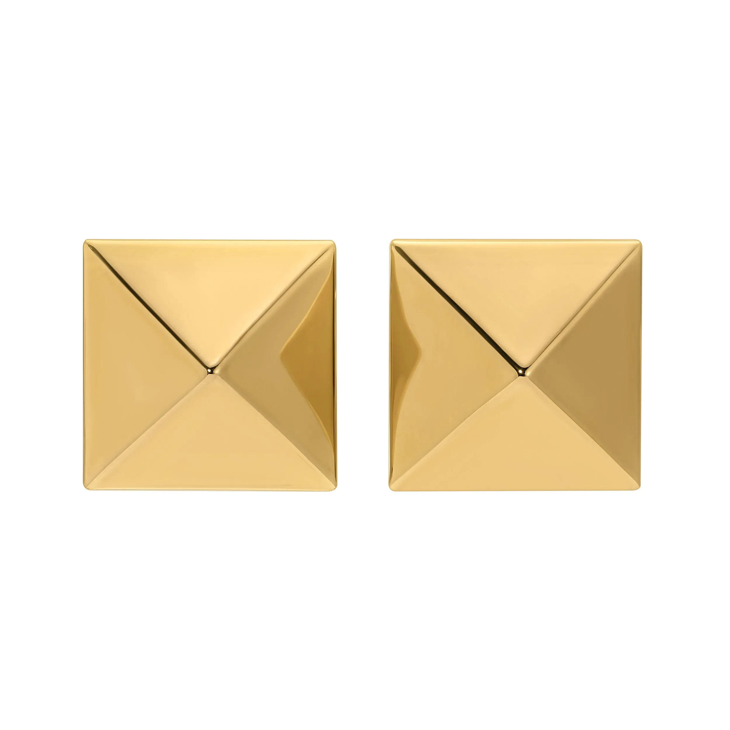 Pyramid Studs - Gold Medium