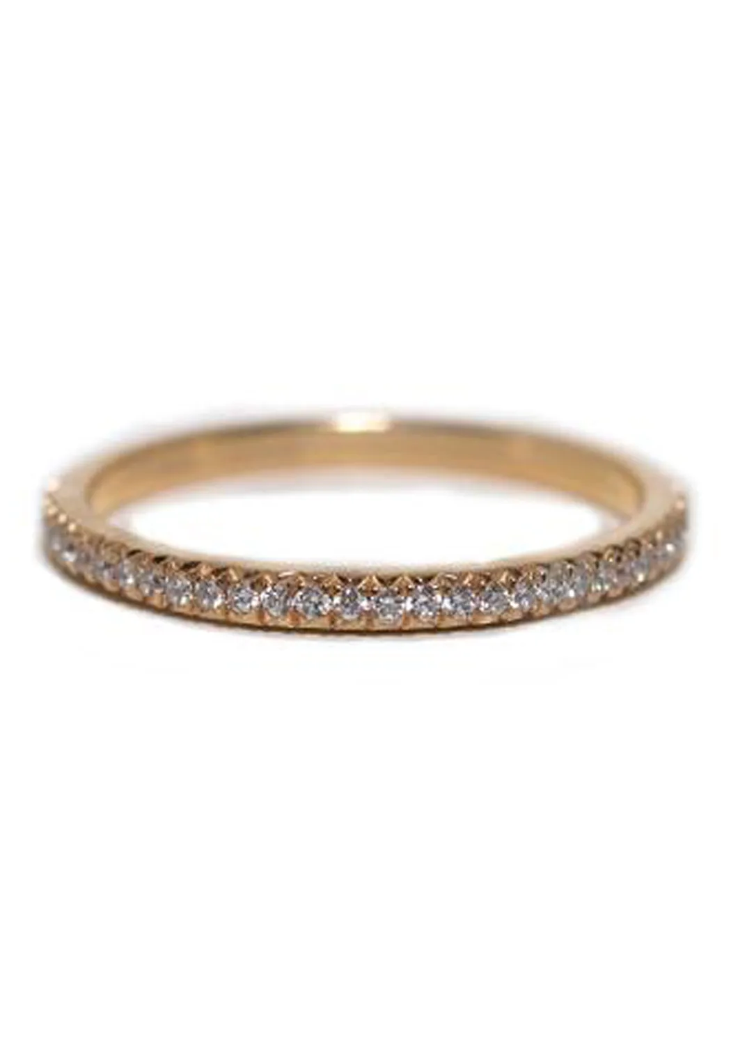 Rahaminov 18KRG Thin Prong .25 Diamond Eternity Band