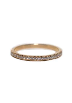 Rahaminov 18KRG Thin Prong .25 Diamond Eternity Band