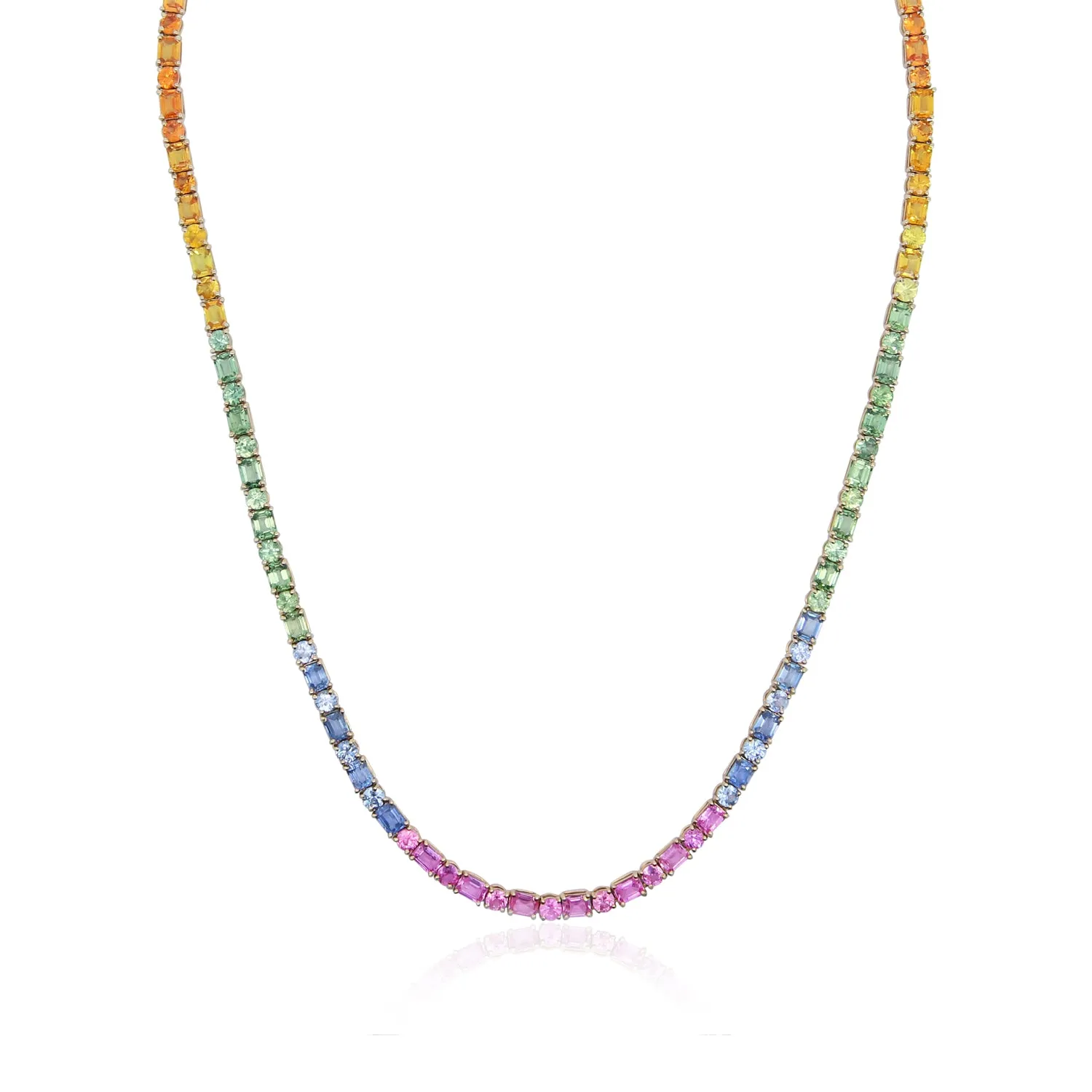 Rainbow Sapphire Necklace