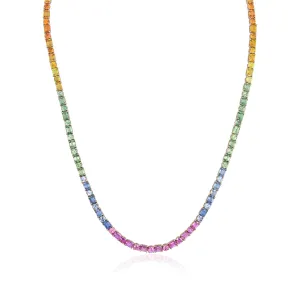 Rainbow Sapphire Necklace