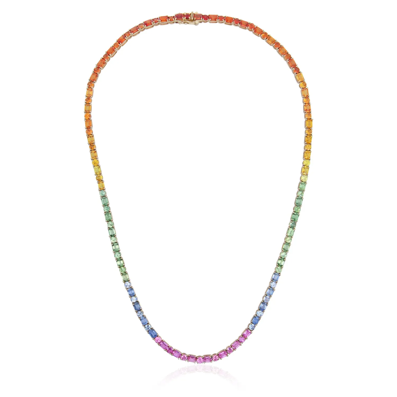 Rainbow Sapphire Necklace