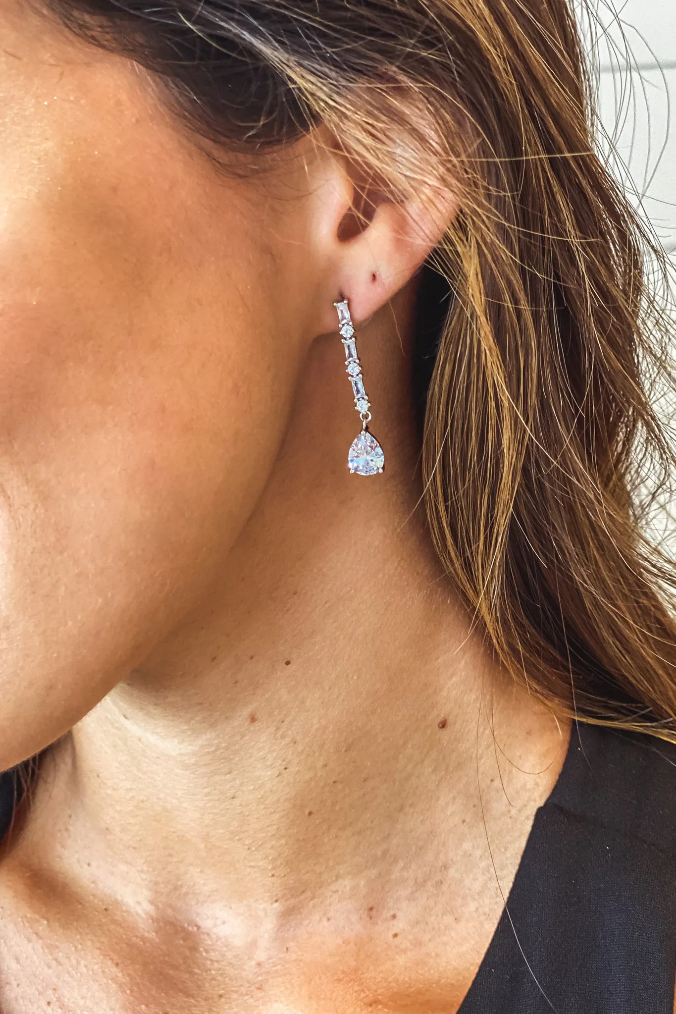 Silver Drop Earrings