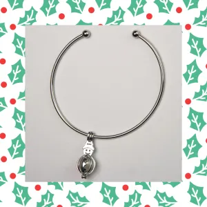 Snowman Cage Bangle Bracelet