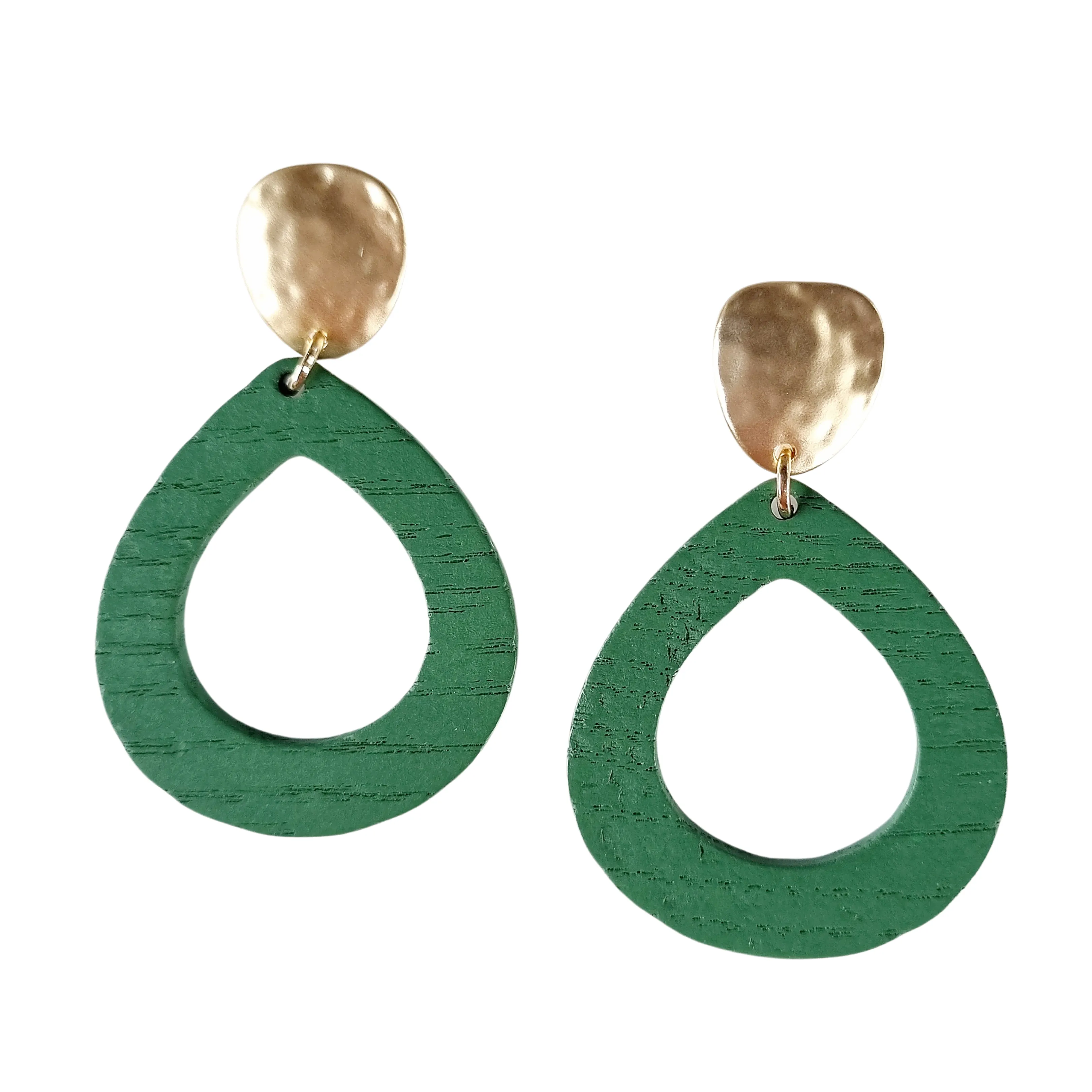 Stacey Teardrop Wooden Earrings