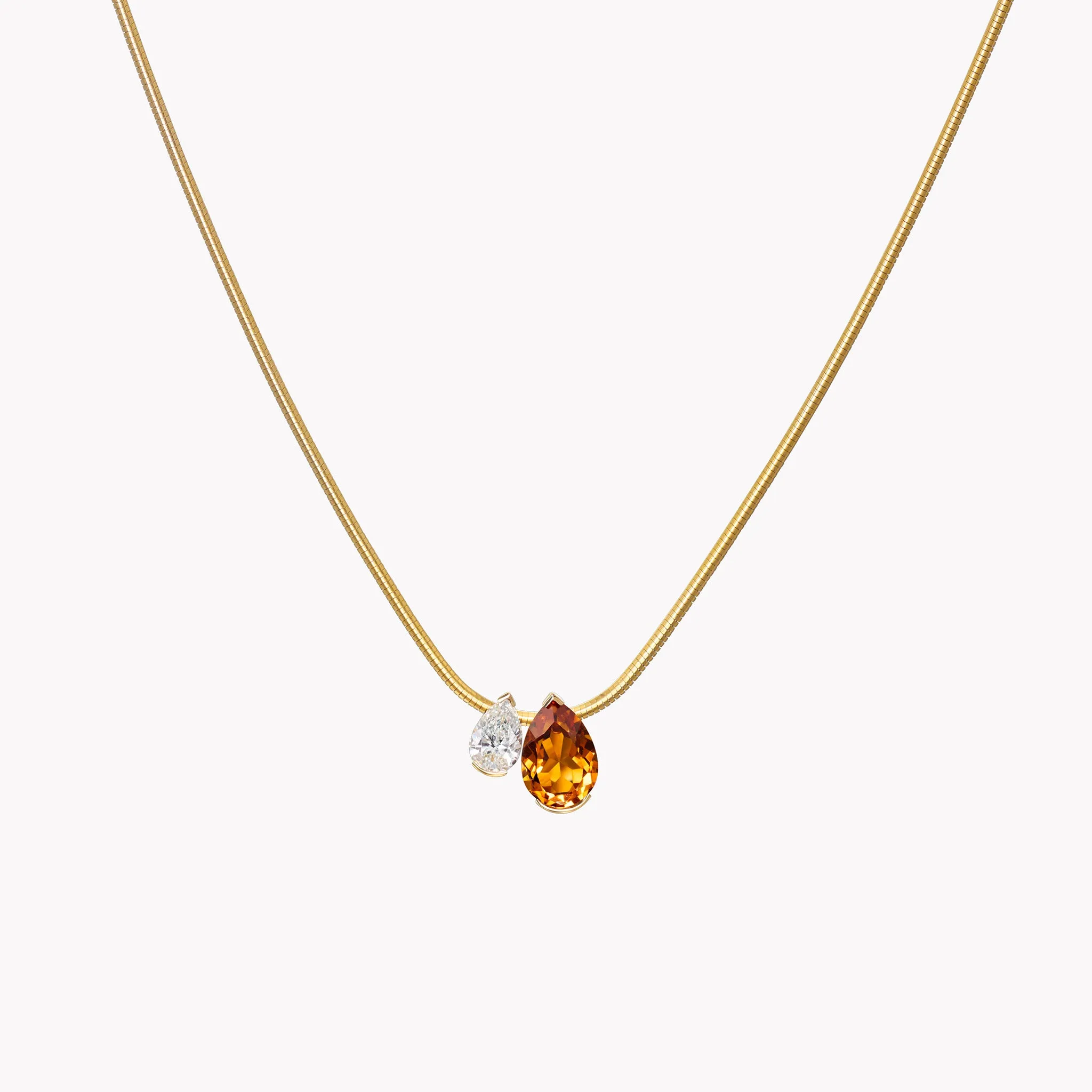 The Citrine Muse Duo Pendant