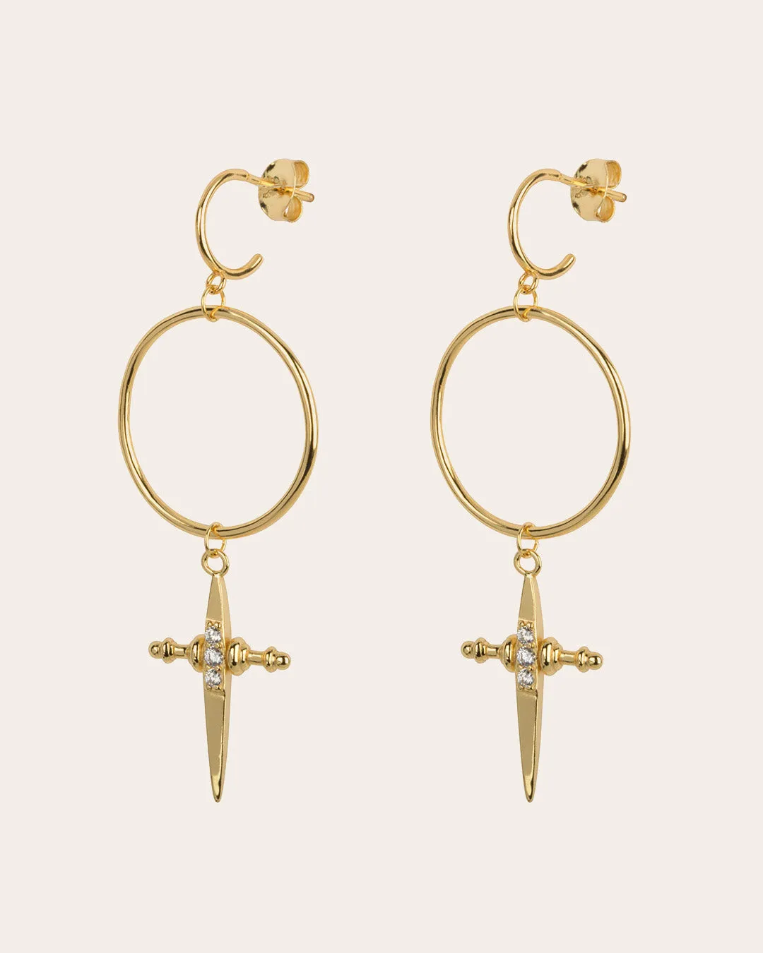 The Serene Beverly earrings - gold plated