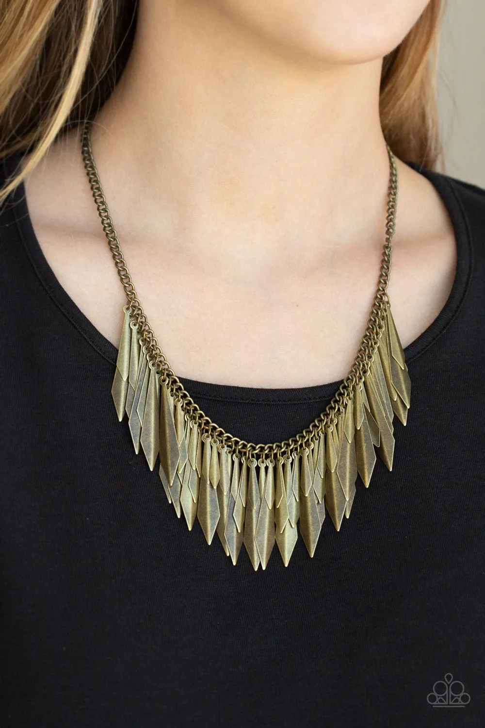 The Thrill-Seeker Brass-Necklace