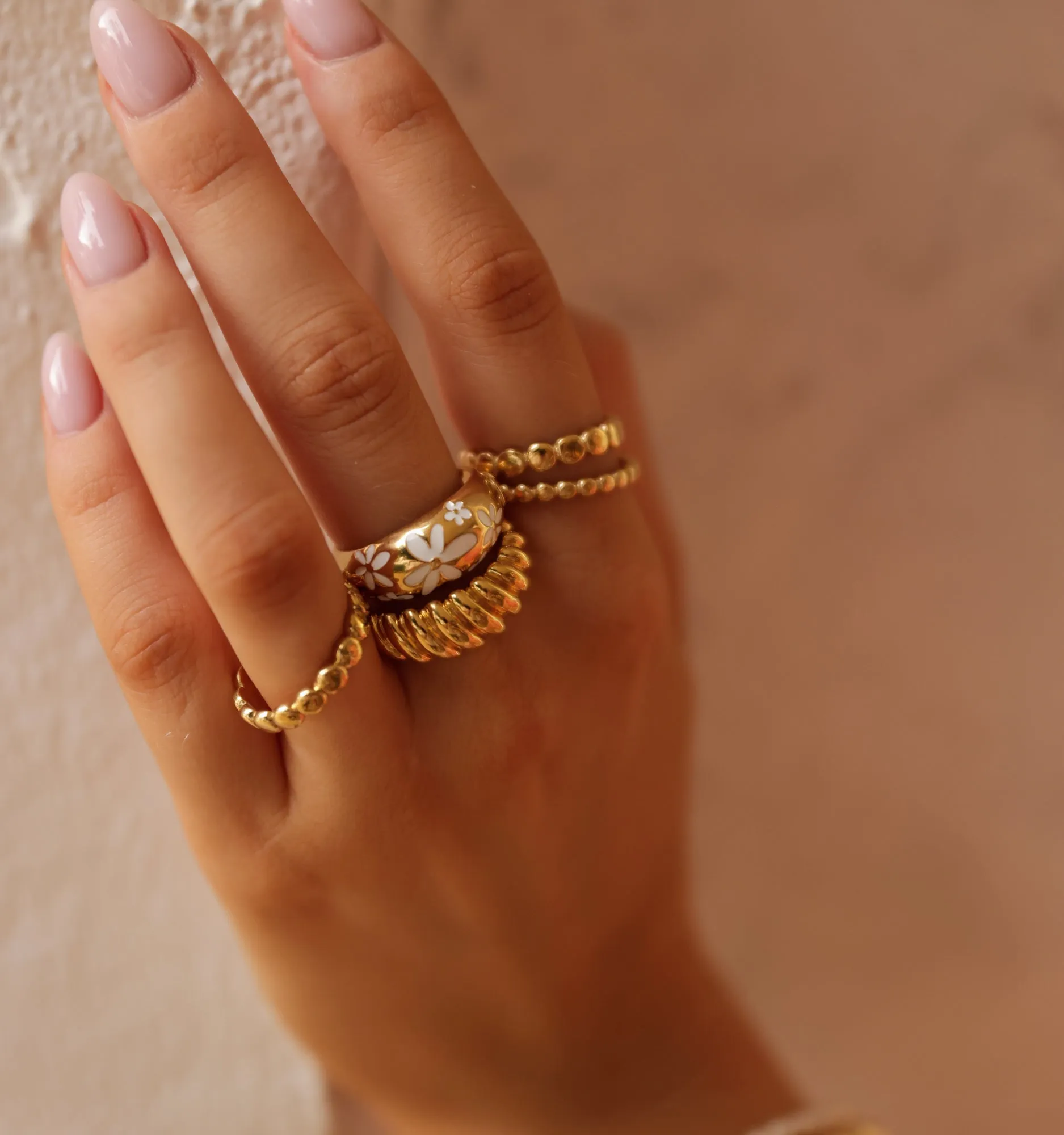 Thin Beaded Ring