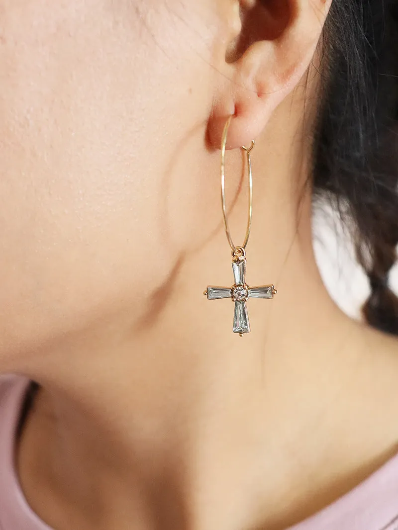 Trendy Cross Earrings Wholesale - Vienna Verve Collection