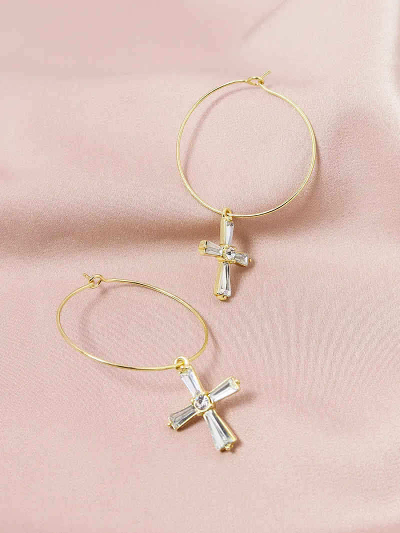 Trendy Cross Earrings Wholesale - Vienna Verve Collection