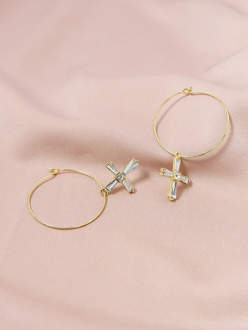 Trendy Cross Earrings Wholesale - Vienna Verve Collection