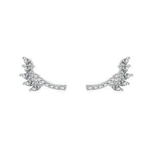 Trendy S925 Sterling Silver Leaf Earrings for Fashion-forward Individuals