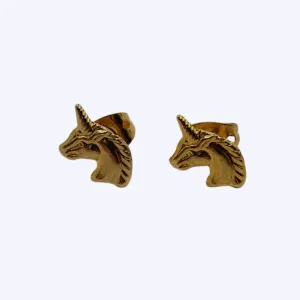 Vintage Unicorn Studs