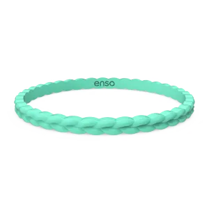 Weave Stackable Silicone Bracelet - Sea Foam